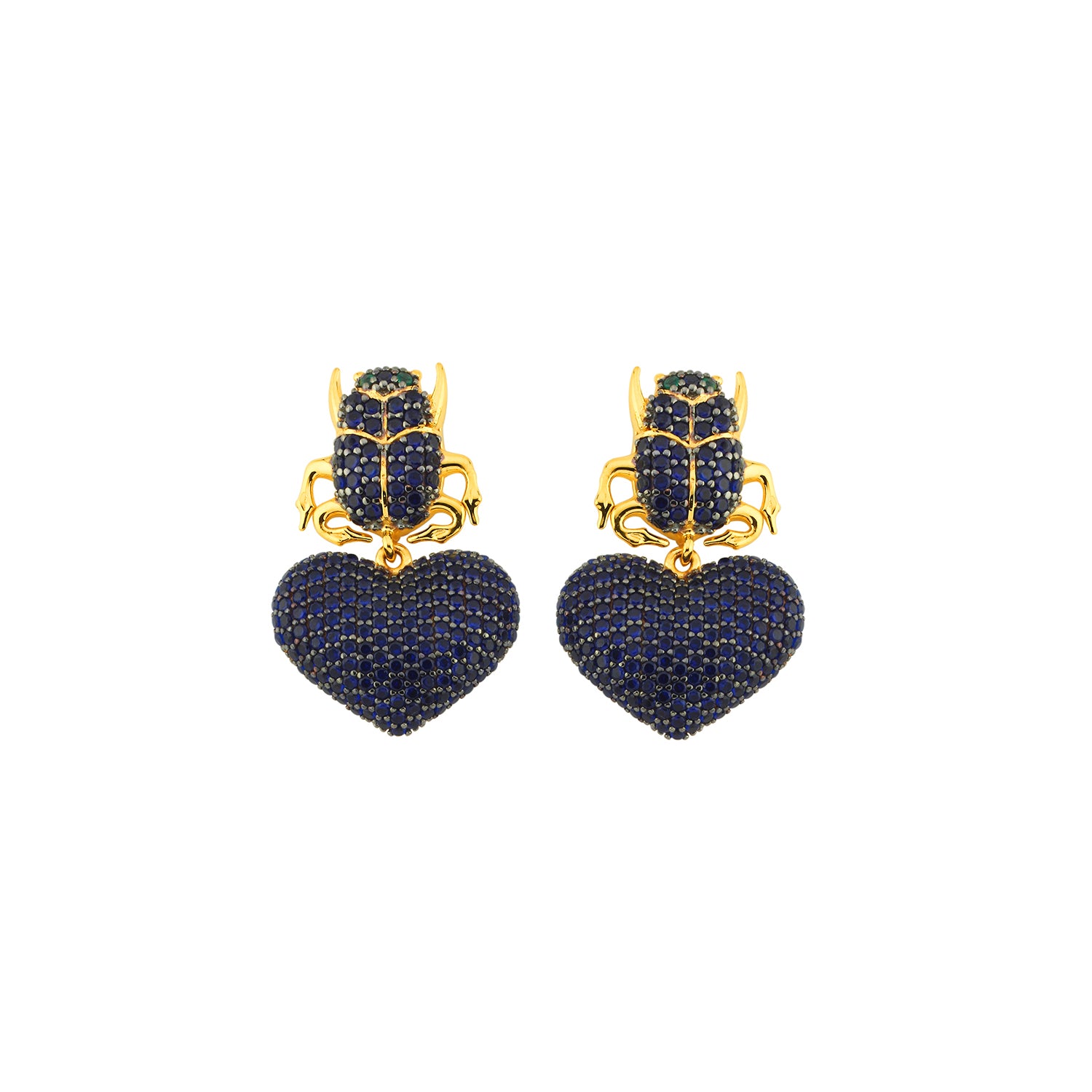MINI SCARAB MON AMOUR EARRINGS