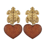 TURTLE IN LOVE EARRINGS