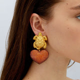 TURTLE IN LOVE EARRINGS