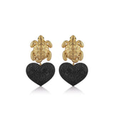 TURTLE IN LOVE EARRINGS
