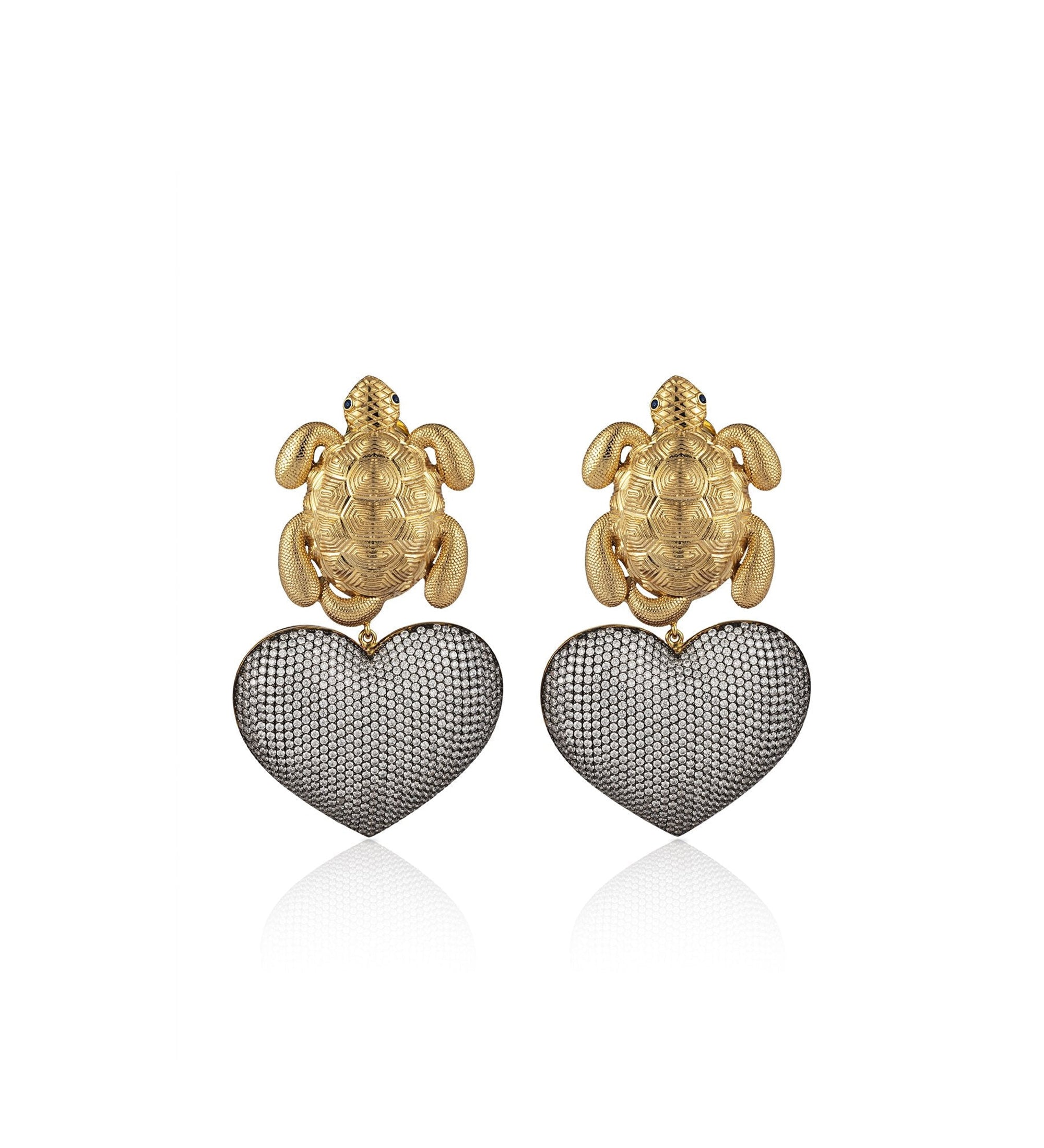 TURTLE IN LOVE EARRINGS