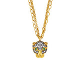 PANTHER DOUBLE CHAIN NECKLACE