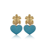 TURTLE IN LOVE EARRINGS
