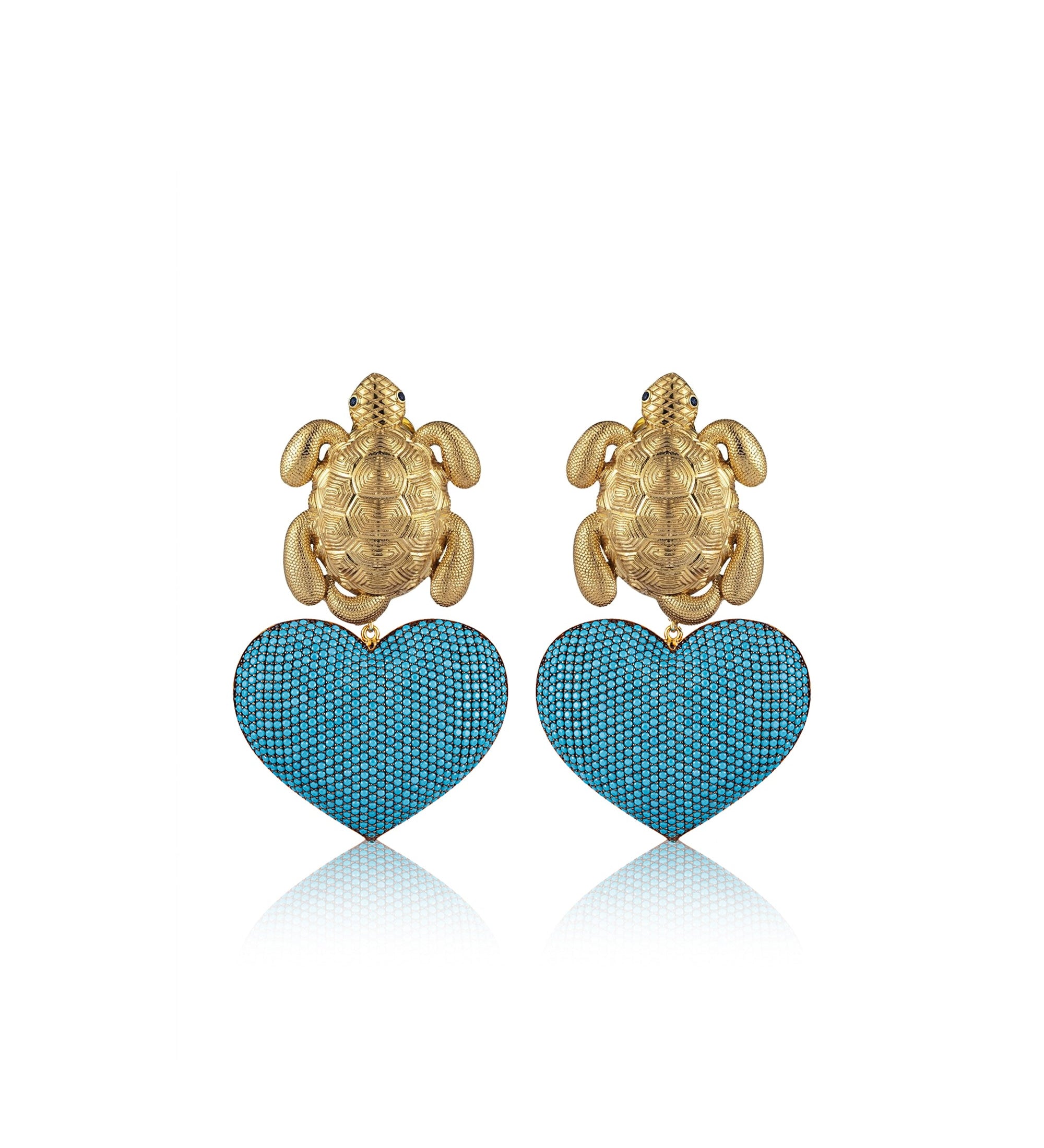 TURTLE IN LOVE EARRINGS