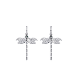 MINI DRAGONFLY HOOP EARRINGS