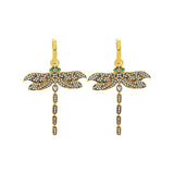 MINI DRAGONFLY HOOP EARRINGS