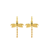 MINI DRAGONFLY HOOP EARRINGS