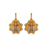 BABY BEE SHIELD EARRINGS