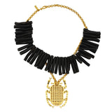 PHARAOH BLACK CORAL NECKLACE