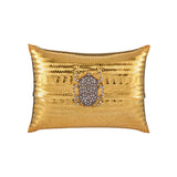 Bitter Sweet Love evening bag by Begüm Khan, black leather clutch with gold accents and sleek design.