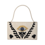 EVIL EYE BYZANTINE LINEN BAG