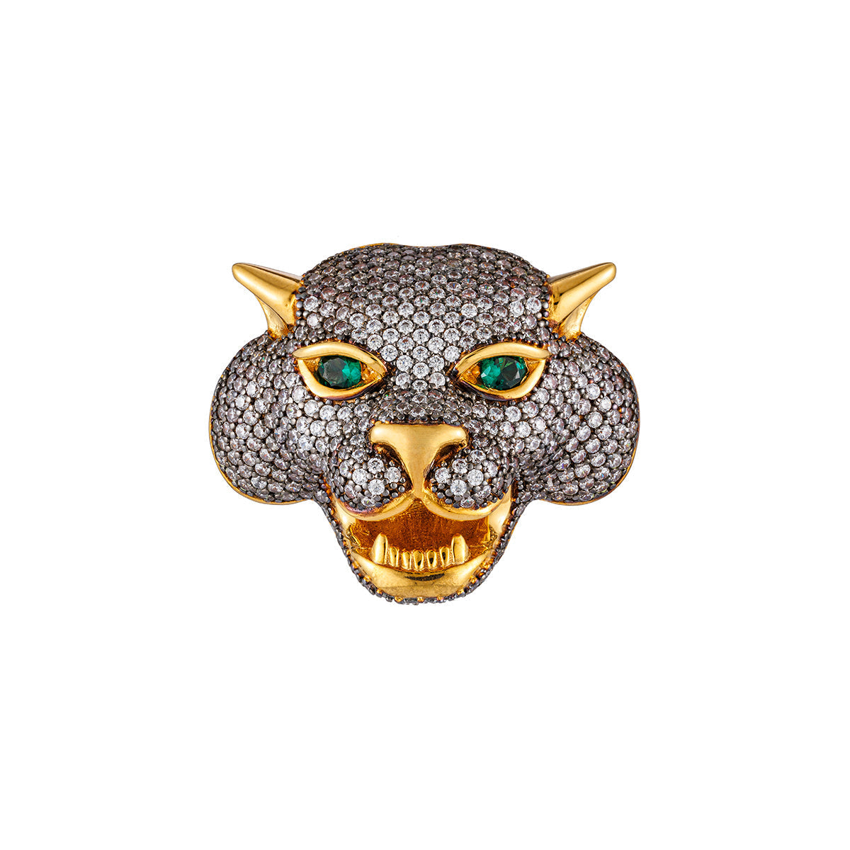 CRAZY CAT BROOCH
