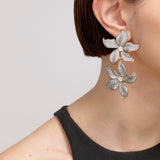 DOUBLE LILIUM EARRINGS