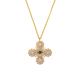 EYE OF THE SUN CROSS NECKLACE