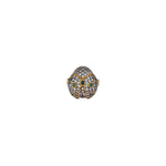 Pink ladybug-shaped crystal ring by BEGÜM KHAN, featuring a delicate design and vibrant pink color.