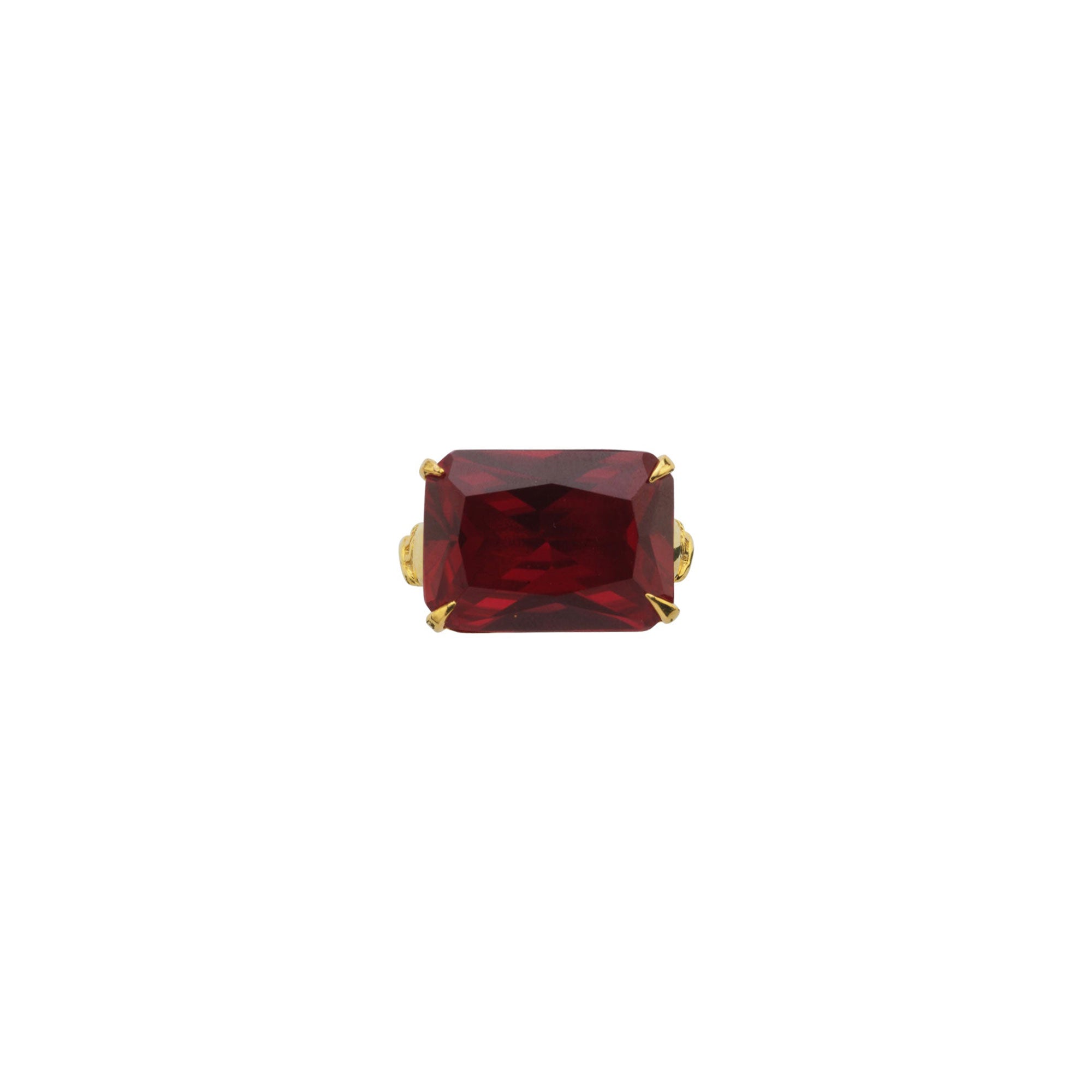 Beğüm Khan Marry Me ring in burgundy with a sleek band design, perfect for engagement or special occasions.