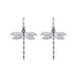 MINI DRAGONFLY HOOP EARRINGS