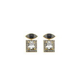 MINI EVIL EYE WALES EARRINGS