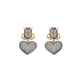 MINI SCARAB MON AMOUR EARRINGS