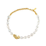SEAHORSE BAROQUE PEARL CHOKER