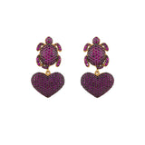 MINI TURTLE MON AMOUR EARRINGS