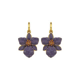 ORCHID HOOP EARRINGS