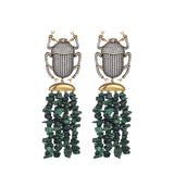 PHARAOH MALACHITE EARRINGS