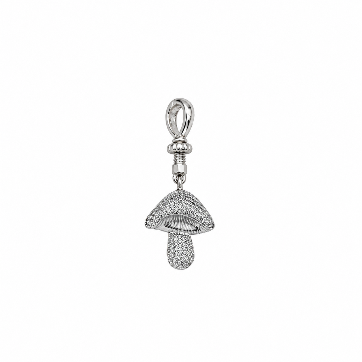 Mini Mushroom Charm by BEGÜM KHAN – platinum-plated