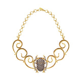 SCARAB MEDUSA NECKLACE