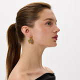 SCARAB SHIELD EARRINGS