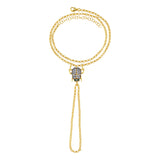 SCARAB HAND BRACELET