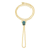SCARAB HAND BRACELET