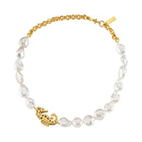SEAHORSE BAROQUE PEARL CHOKER