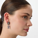 BEGÜM KHAN Serdarino diamond earrings featuring sparkling gemstones and elegant design, shown close-up.