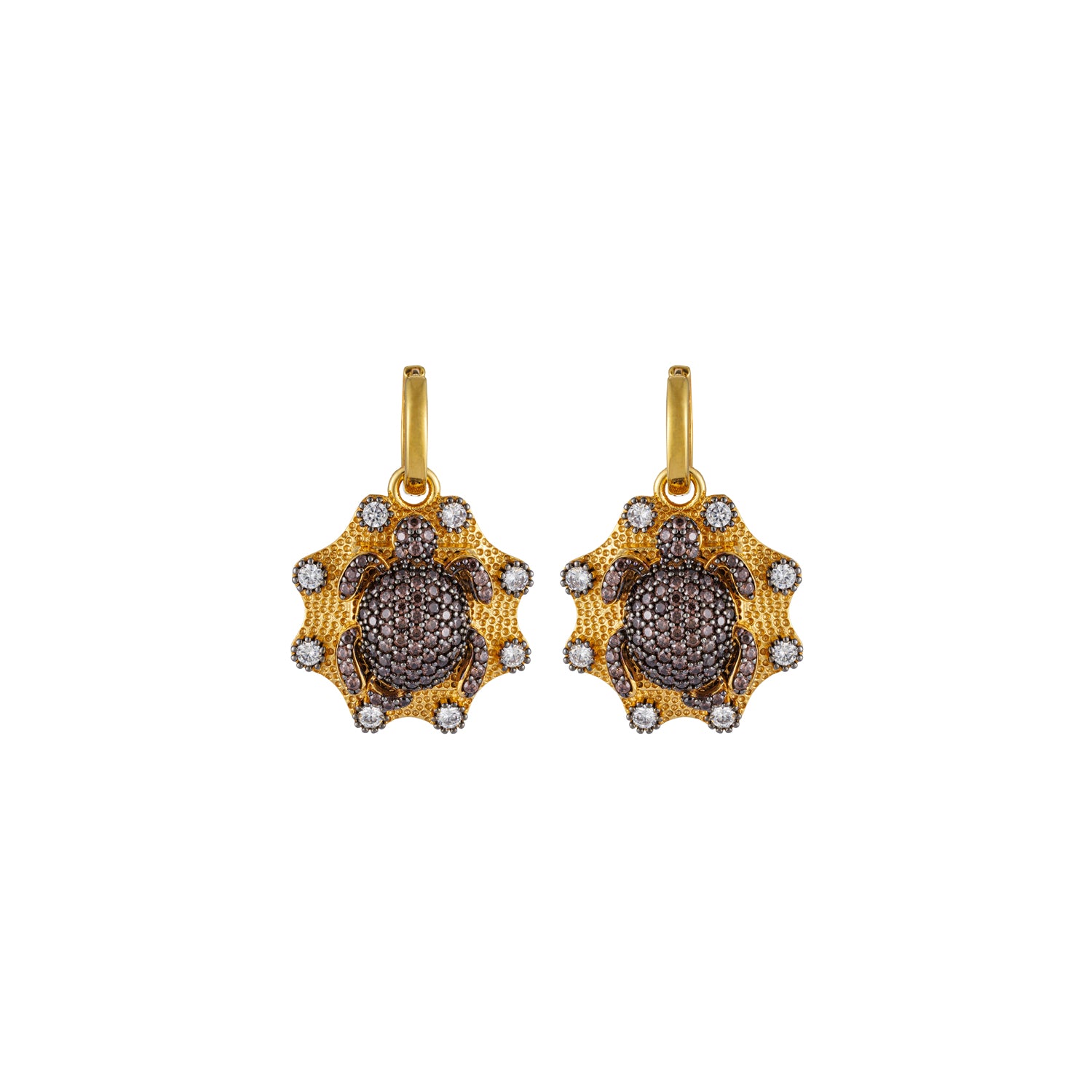 SERDARINO SHIELD EARRINGS