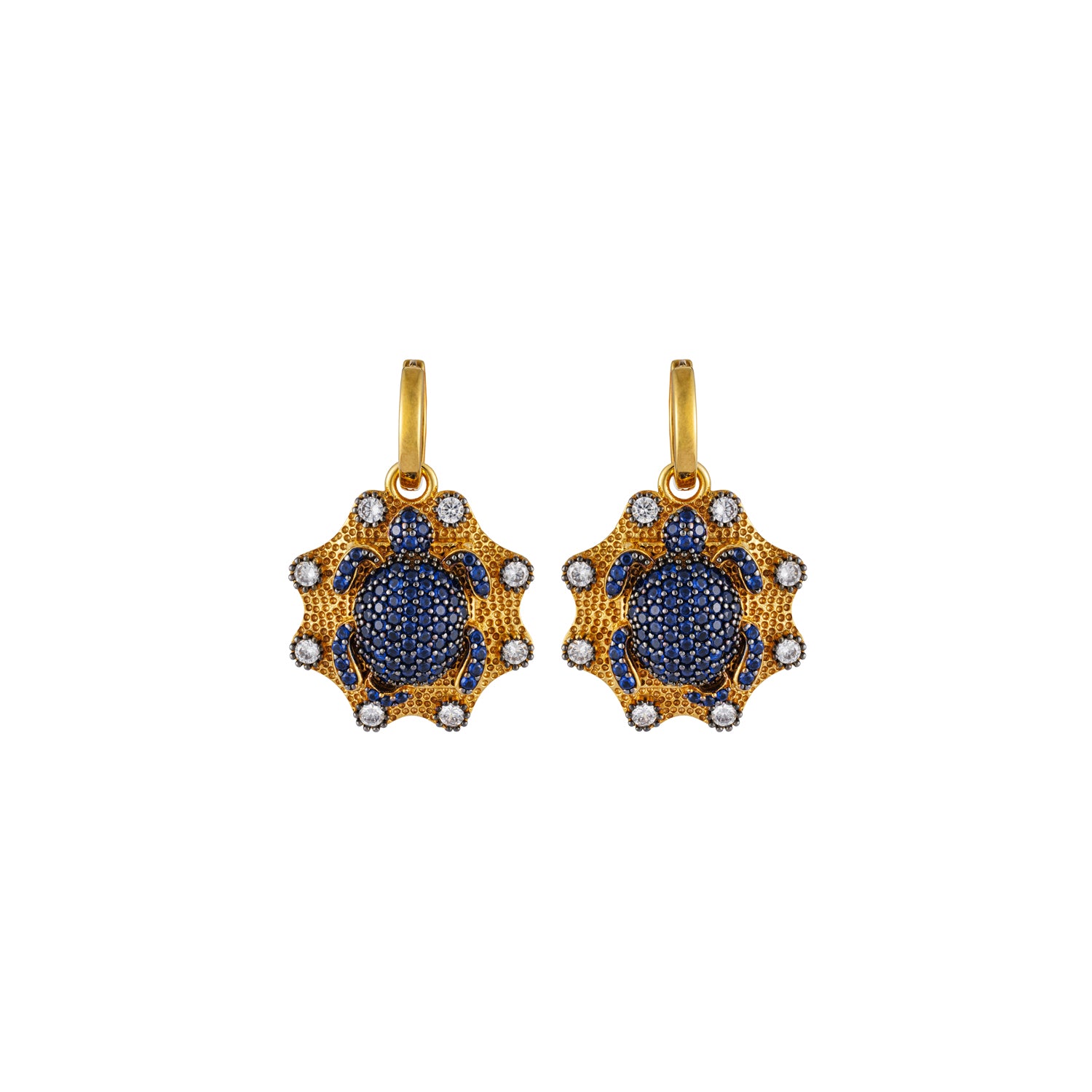 SERDARINO SHIELD EARRINGS