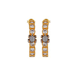 SERDARINO TENNIS HOOP EARRINGS