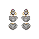 MINI SCARAB IN LOVE EARRINGS