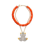 MEGA FROG CORAL NECKLACE