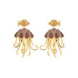 MINI FISH & JELLYFISH EARRINGS