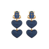 MINI SCARAB IN LOVE EARRINGS
