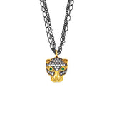 PANTHER DOUBLE CHAIN NECKLACE