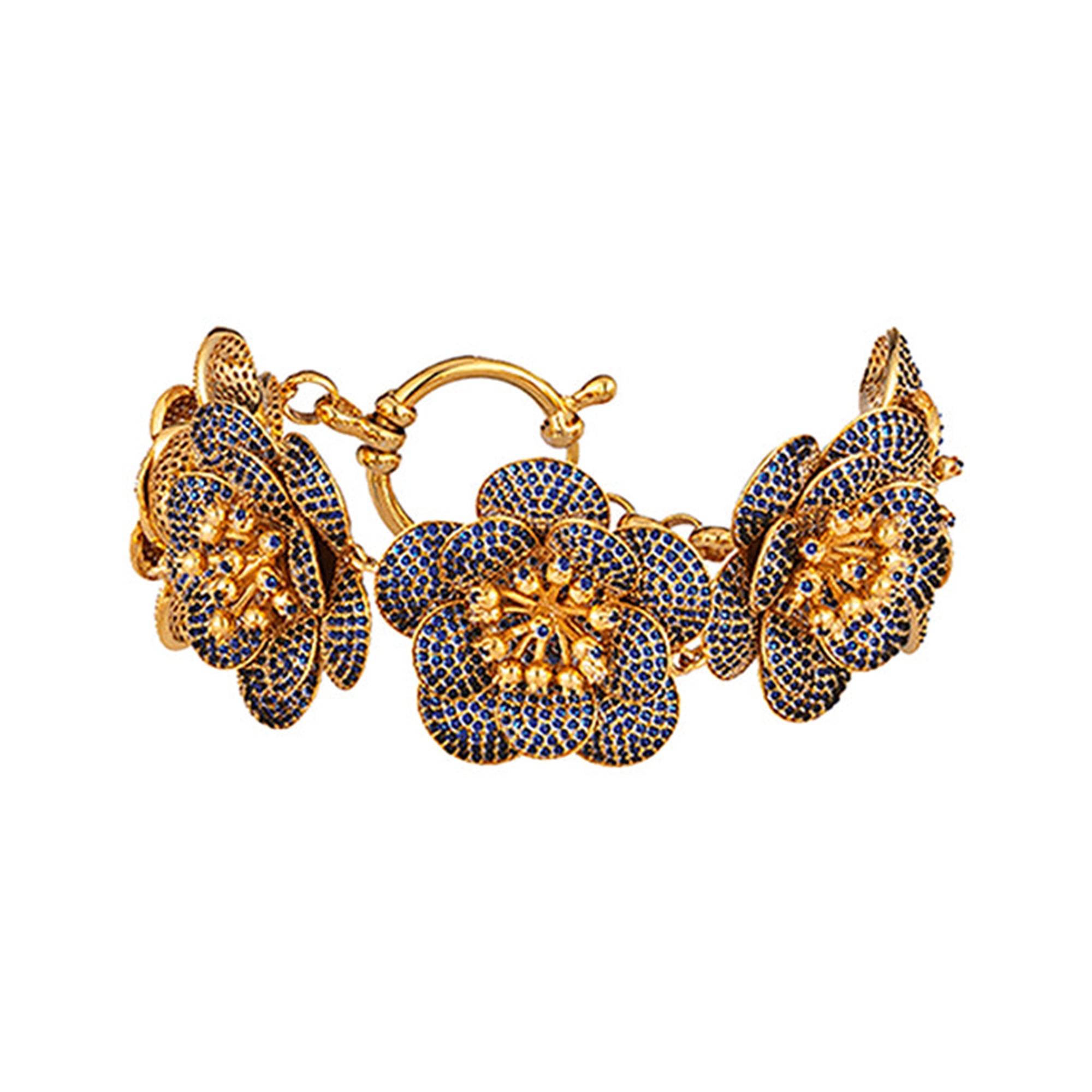 BEGÜM KHAN Shalimar bracelet featuring intricate metalwork and elegant design, displayed on a neutral background.