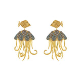 MINI FISH & JELLYFISH EARRINGS